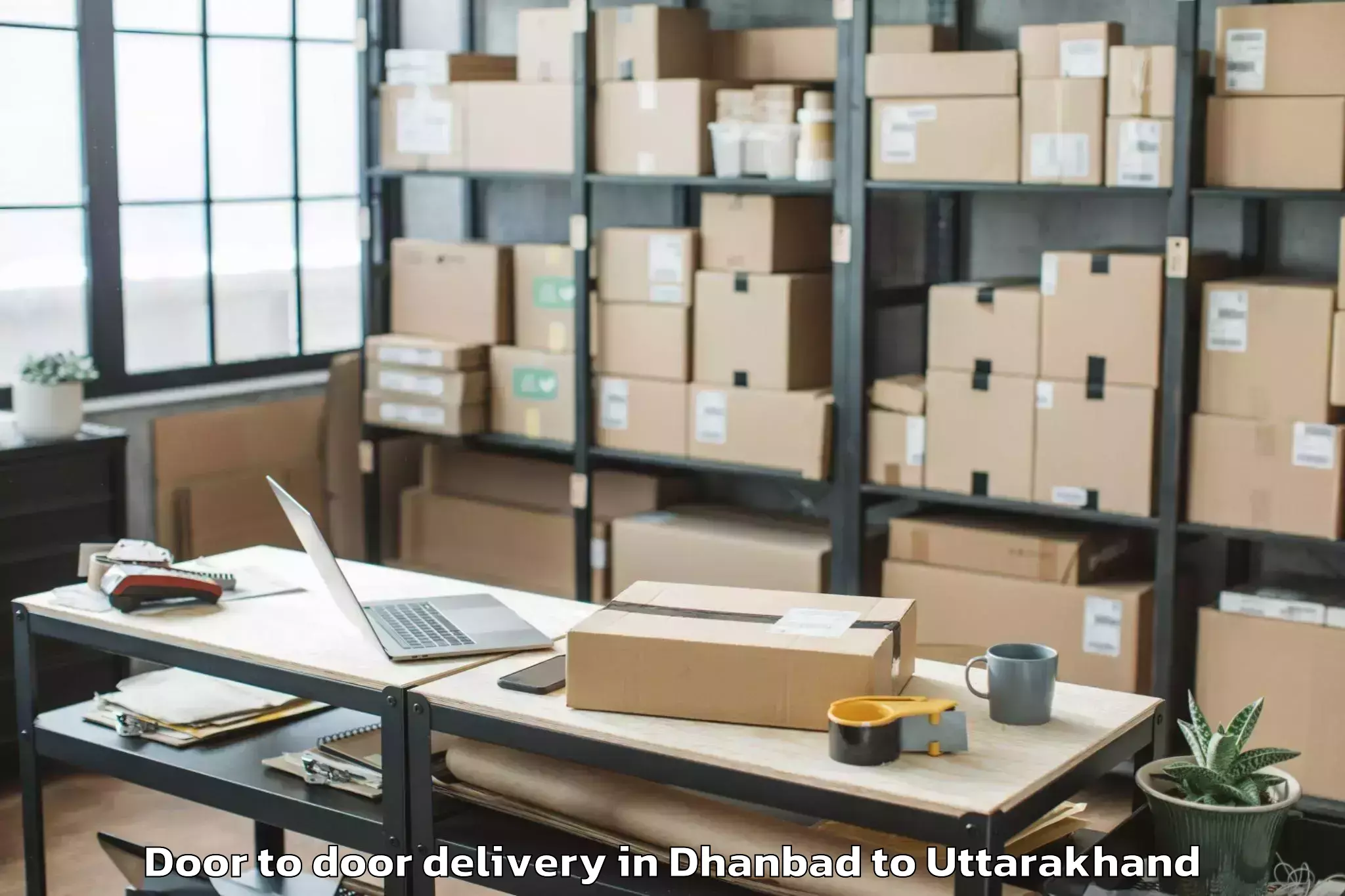 Easy Dhanbad to Bageshwar Door To Door Delivery Booking